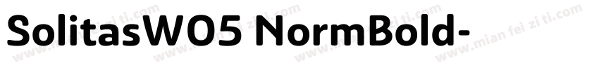 SolitasW05 NormBold字体转换
